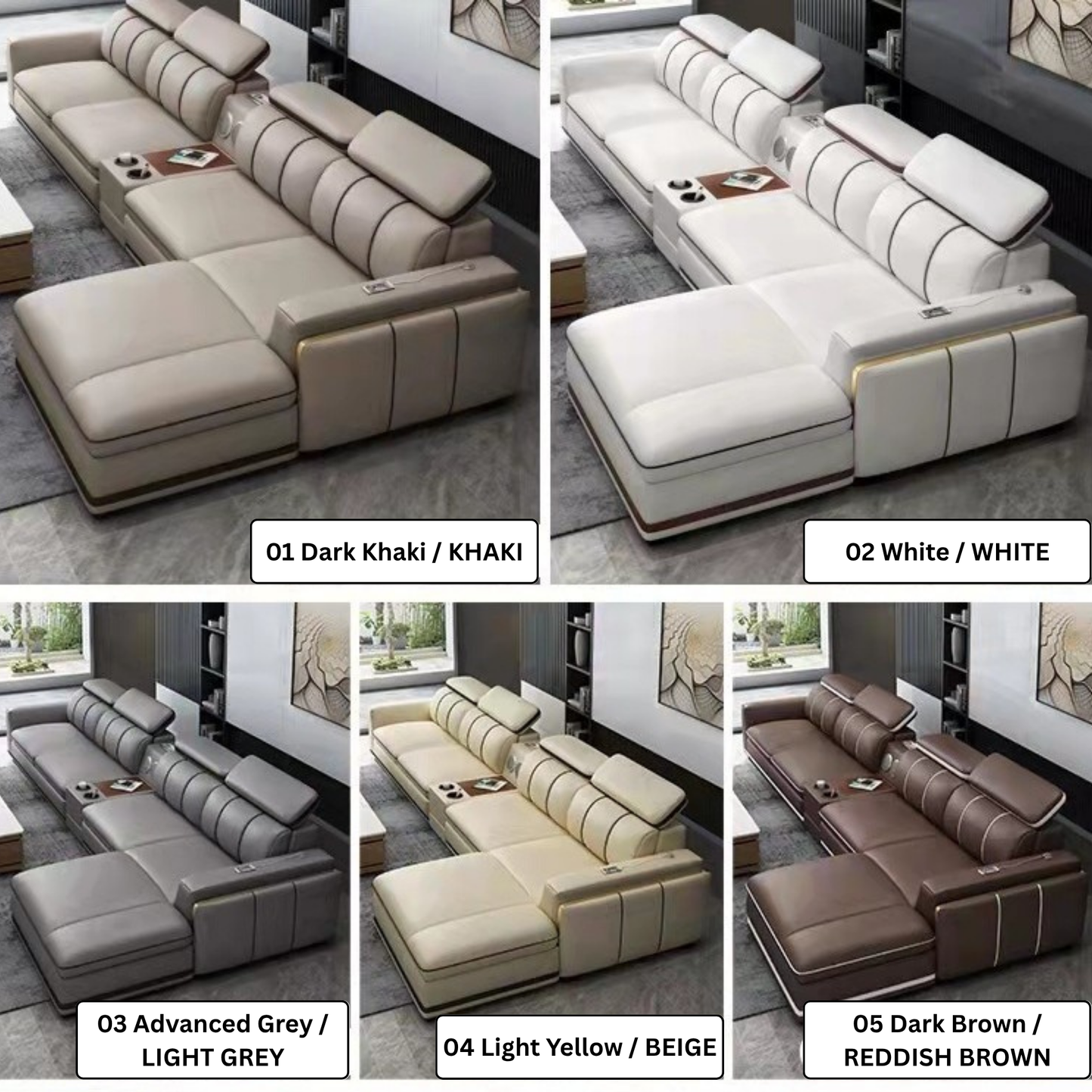 Leather l Shape Couch-Moonsaire