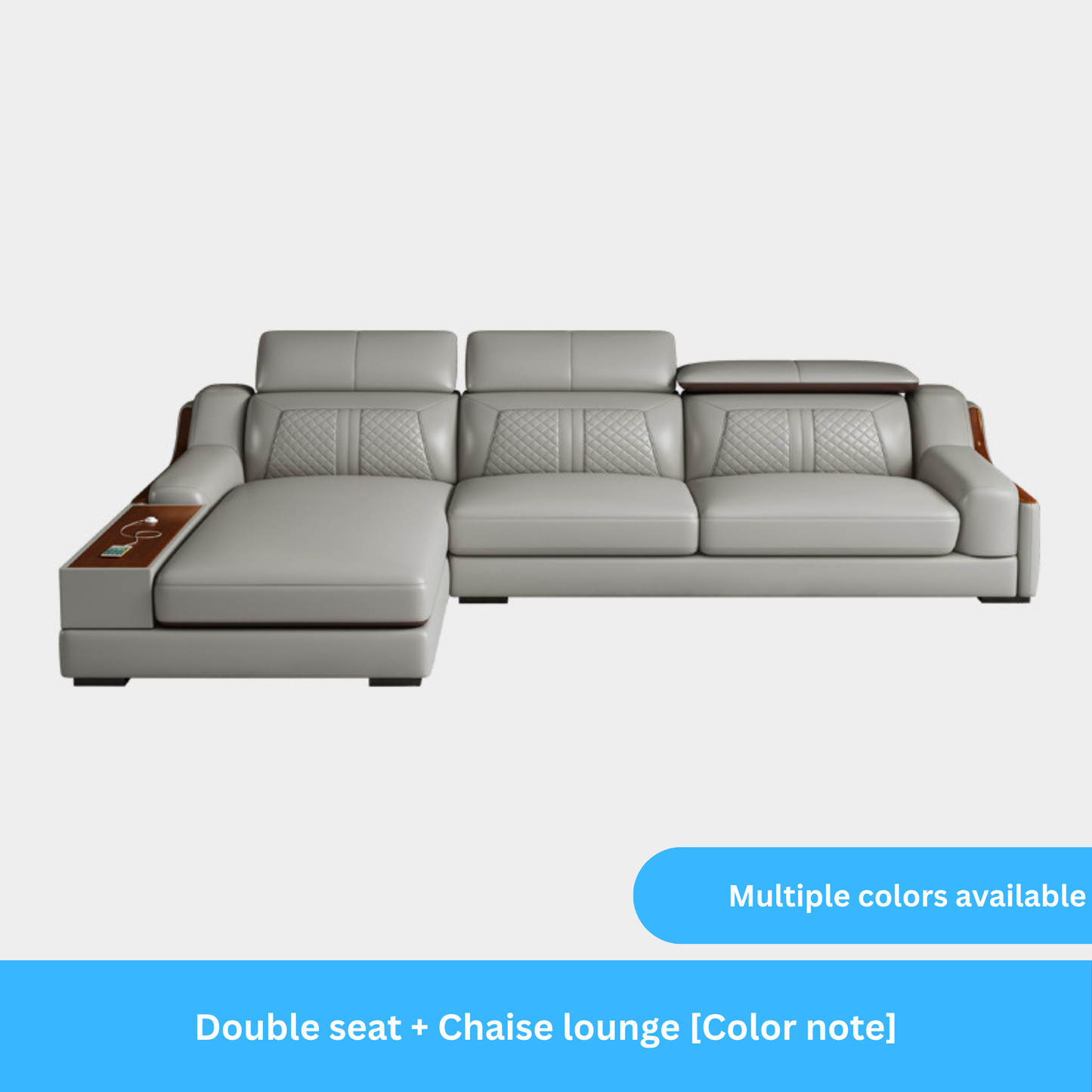 Leather Sectional Sleeper Sofa-Moonsaire