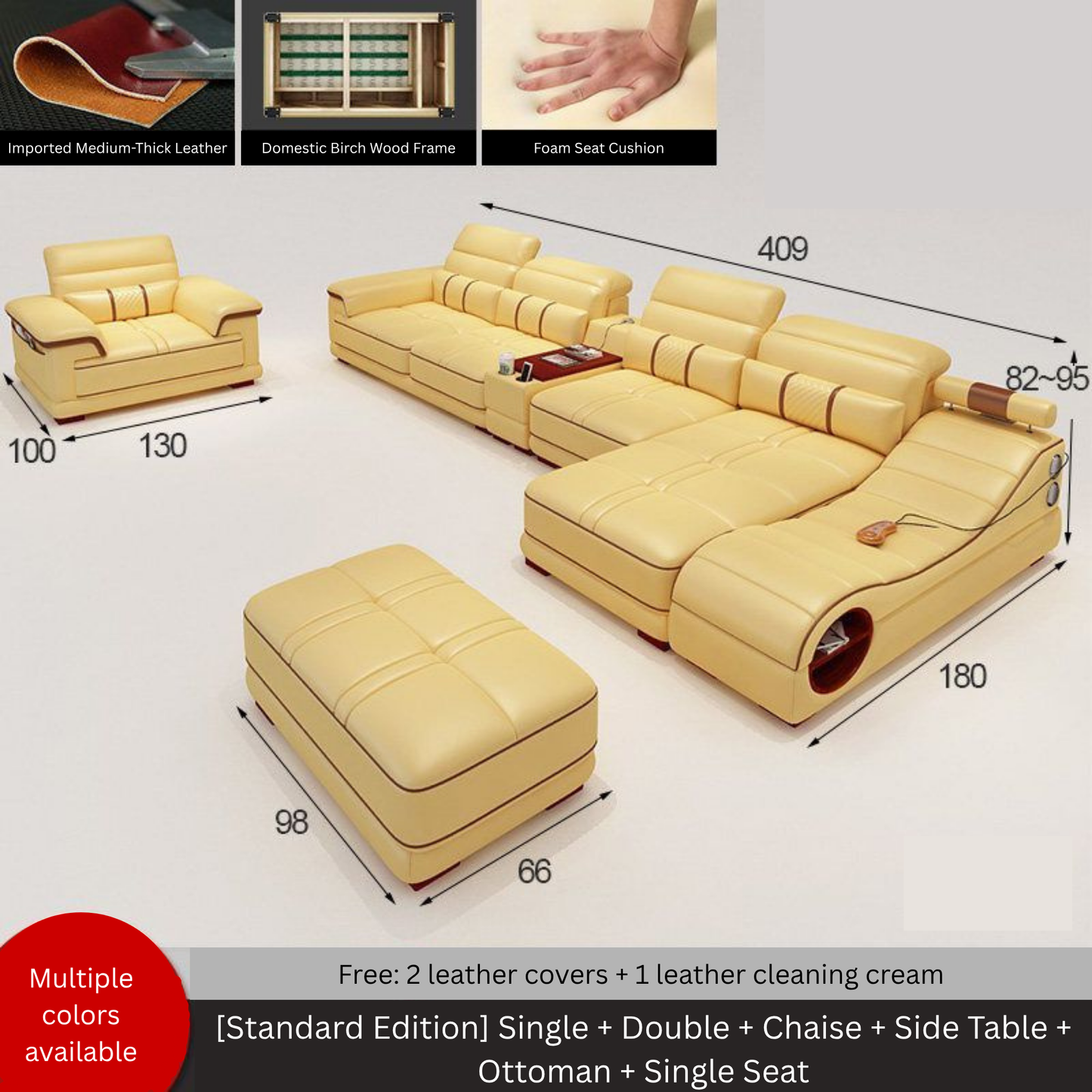l Shaped 7 seater Corner sofa-
Moonsaire