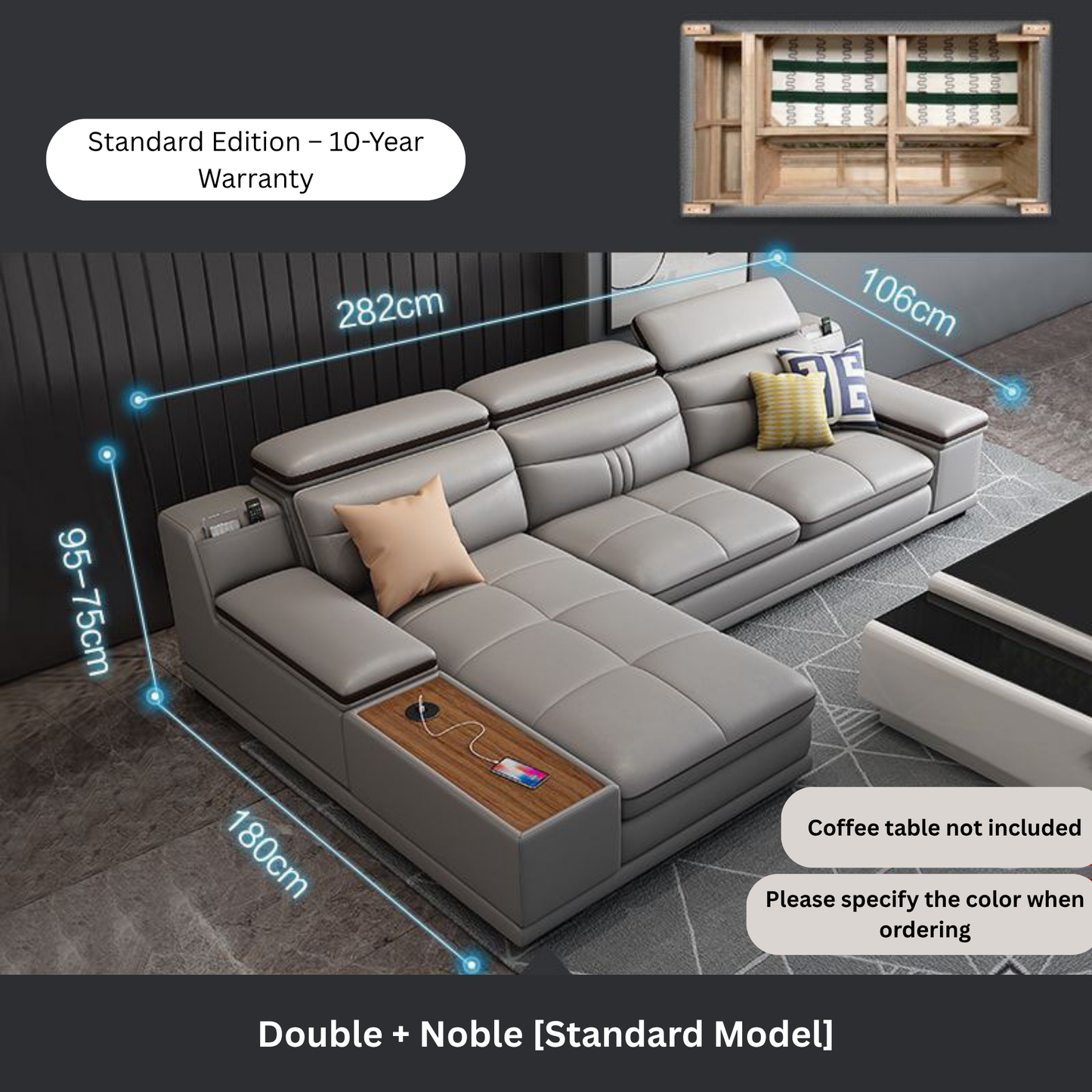 Leather Couch with Sleeper
Sectional-Moonsaire