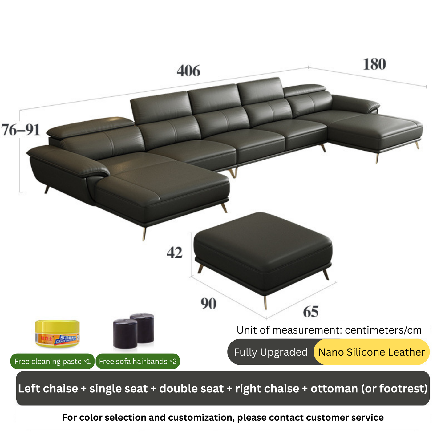 7 Seater Corner Sectional sofa-Moonsaire