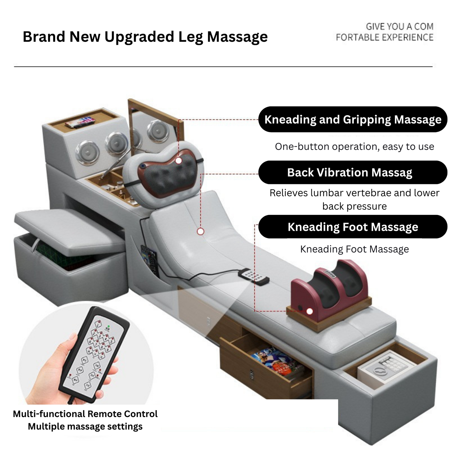 Luxury Future Multifunctional Smart Bed-Moonsaire