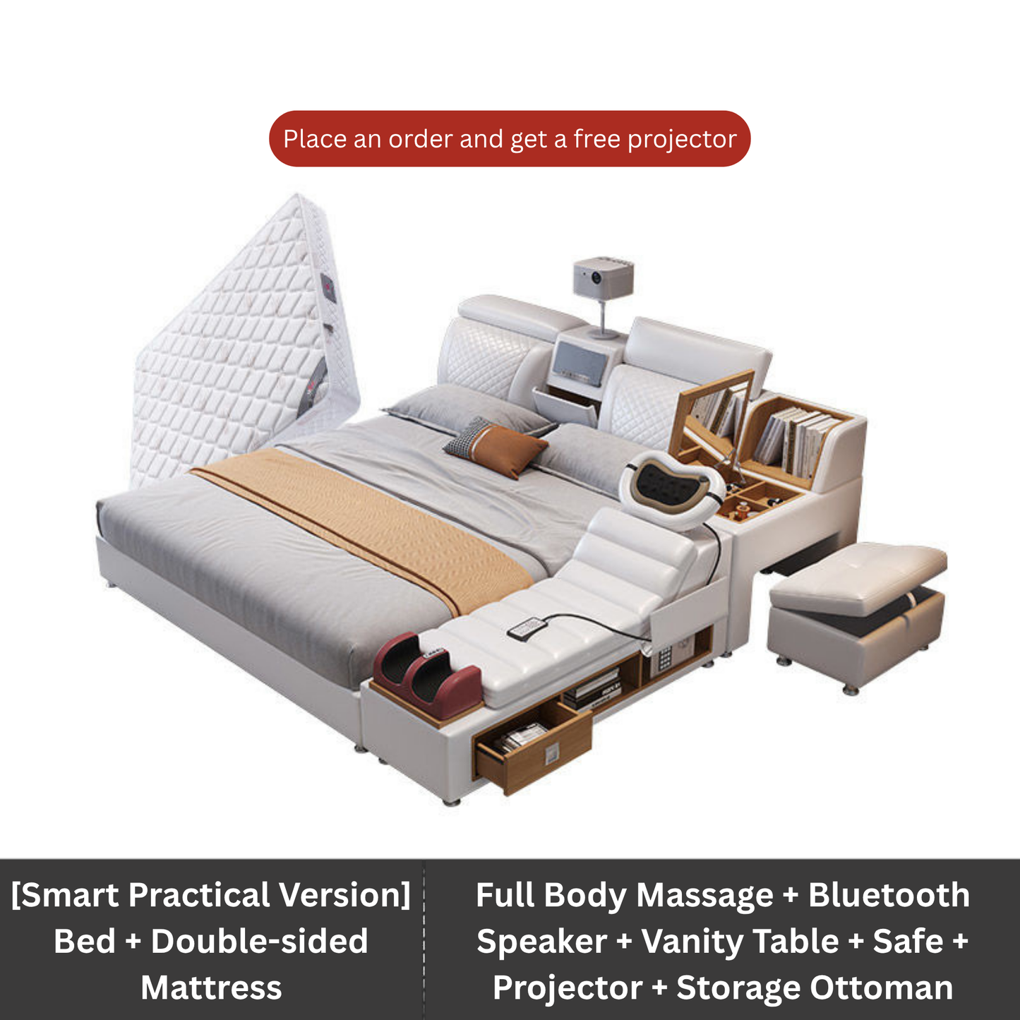 Multi Function Bed Frame-Moonsaire