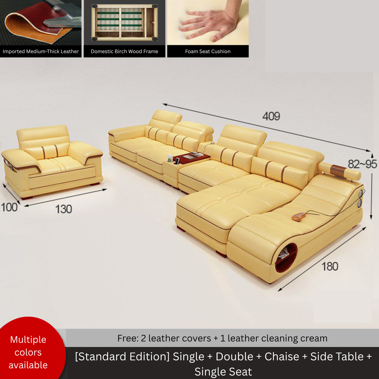 l Shaped 7 seater Corner sofa-
Moonsaire