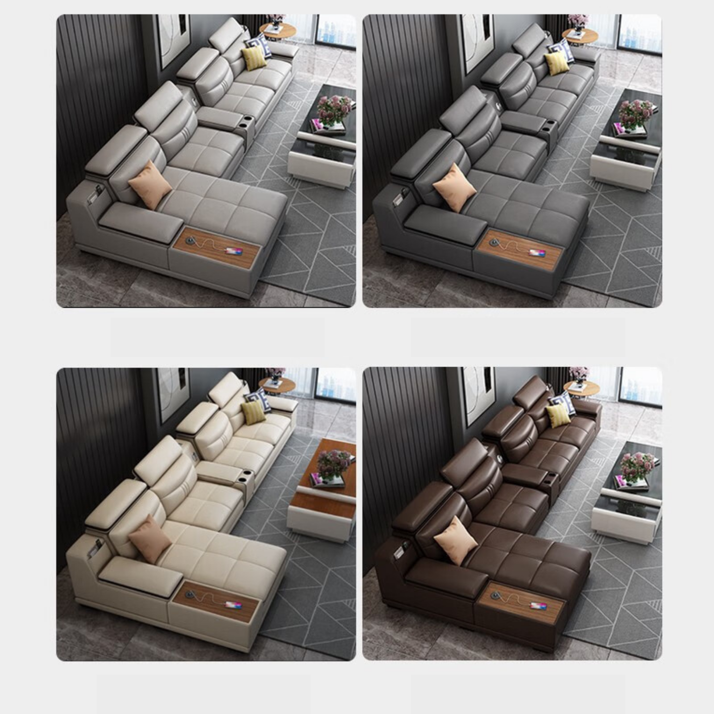 Leather Couch with Sleeper
Sectional-Moonsaire