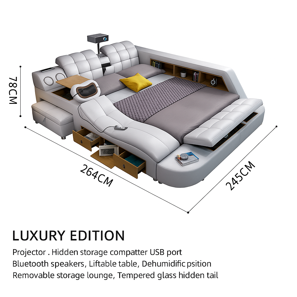 All in One Smart Tech Bed-Moonsaire