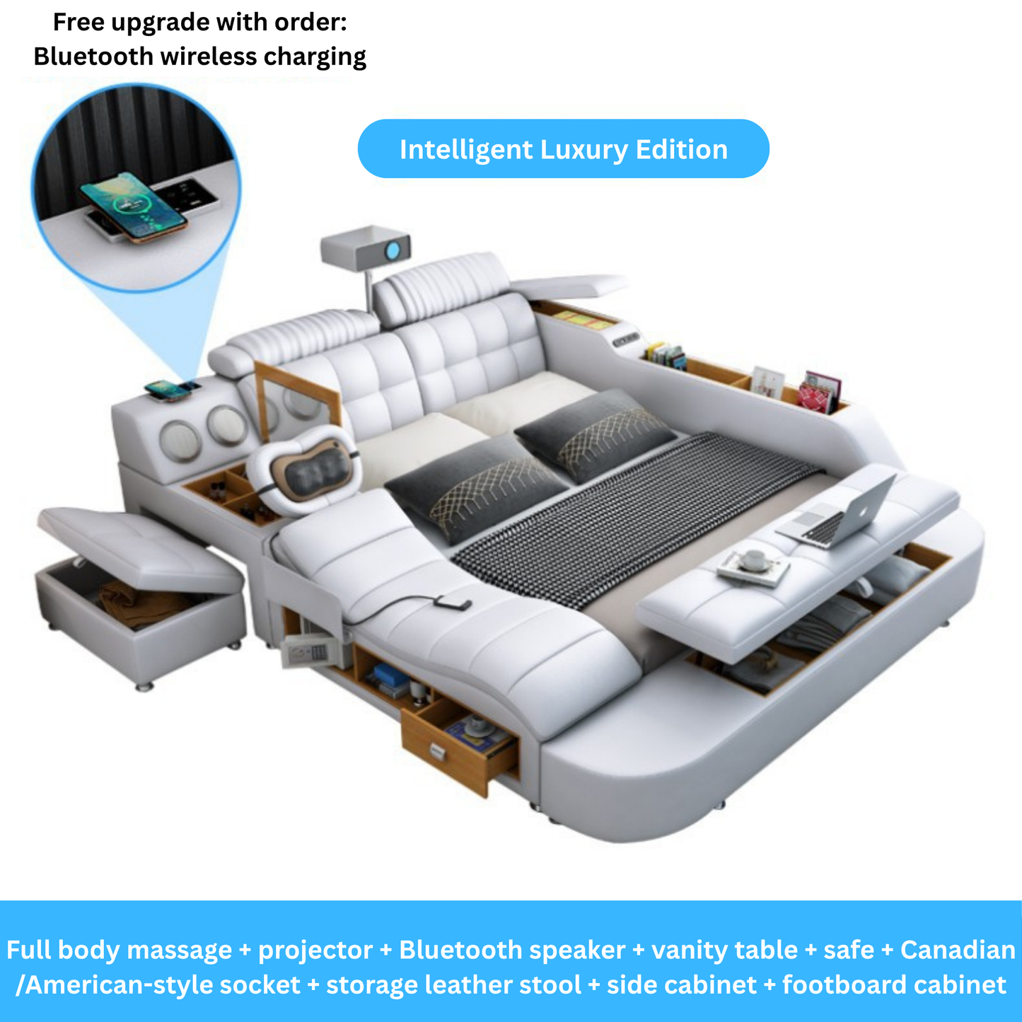 All in One Smart Tech Bed-Moonsaire