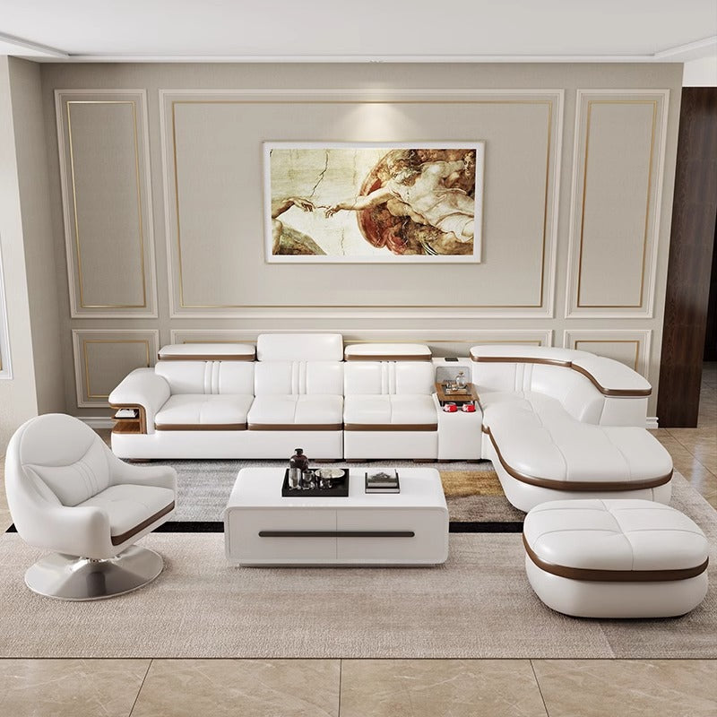 Corner Sofa with l Shaped Sleeper Sectional-Moonsaire