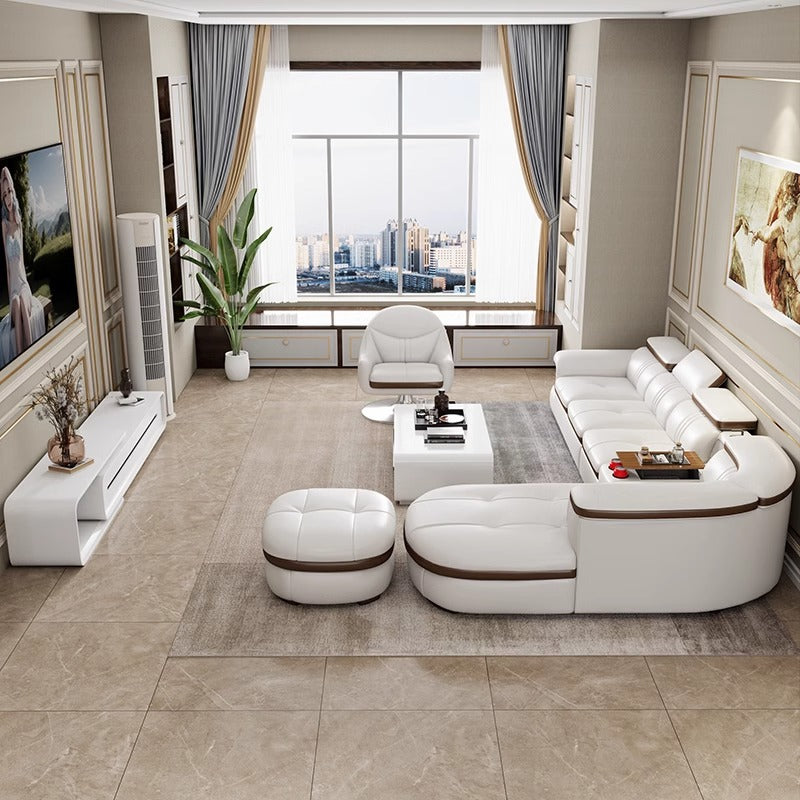 Corner Sofa with l Shaped Sleeper Sectional-Moonsaire