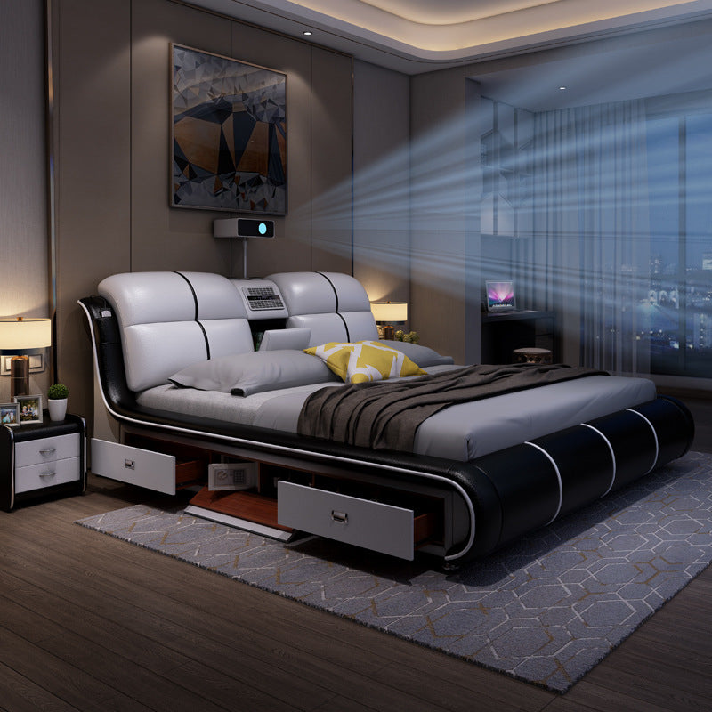 Modern Smart Tech Bed-Moonsaire