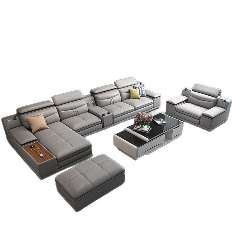 Leather Couch with Sleeper
Sectional-Moonsaire