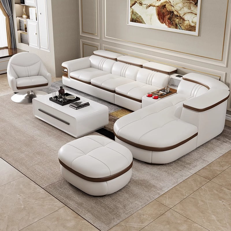 Corner Sofa with l Shaped Sleeper Sectional-Moonsaire