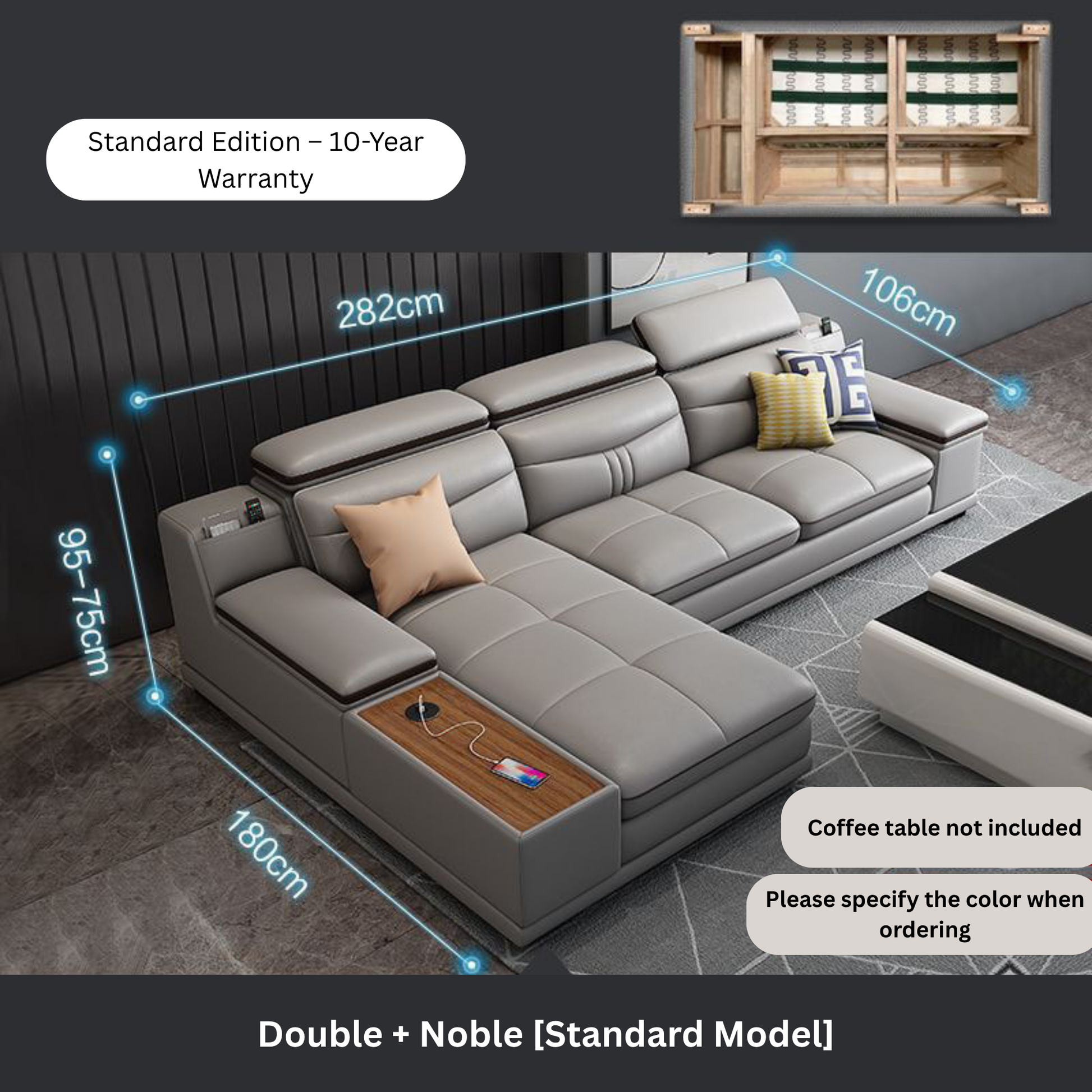 Leather Couch with Sleeper
Sectional-Moonsaire