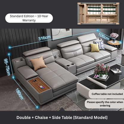 Leather Couch with Sleeper
Sectional-Moonsaire