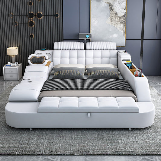 Smart bed with T,V Speakers and Massage Bed-Moonsaire